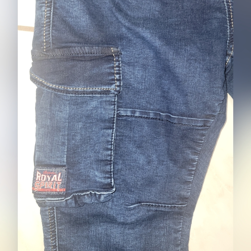 Royal Spirit Navy Cargo Joggers Men's Size # 34 - Picture 5 of 8